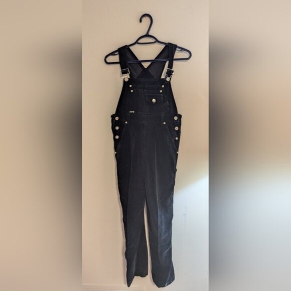 French Toast Black Velvet Overalls - Youth Size 12 - Picture 1 of 4
